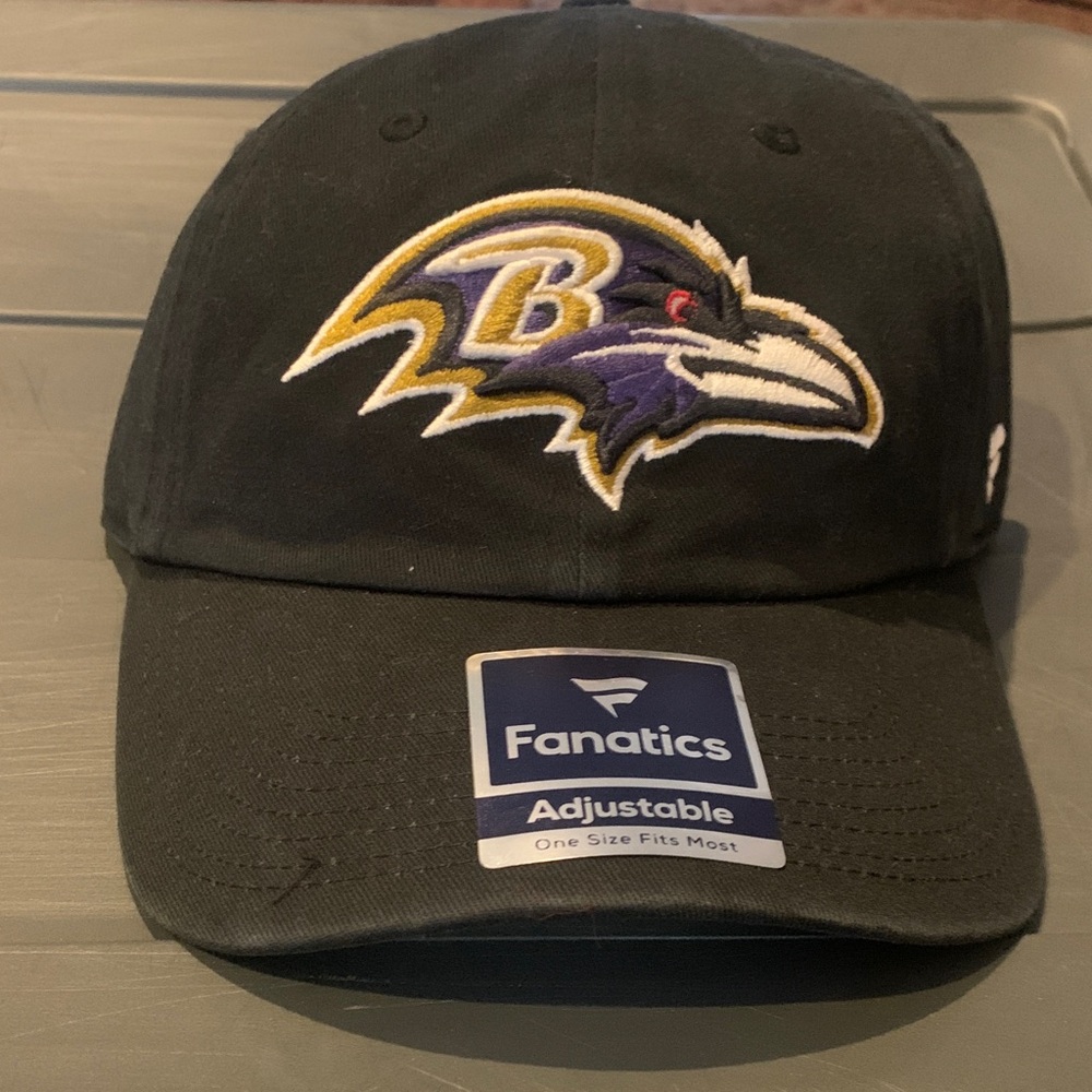 Fanatics Black Cap with Ravens Embroidered Logo